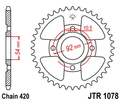 Foaie spate JT JTR 1078-47 47T, 420 [1]