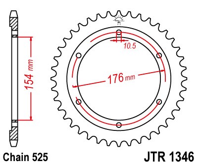 Foaie spate JT JTR 1346-44 44T, 525 [1]