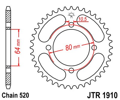 Foaie spate JT JTR 1910-32 32T, 520 [1]