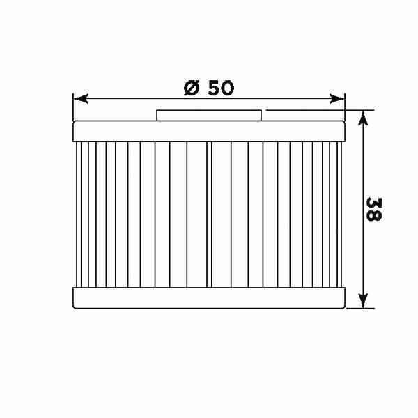 Olejový filter MIW H1008 (alt. HF112)