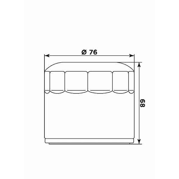 Filtru de ulei MIW (alt. HF172C) [1]