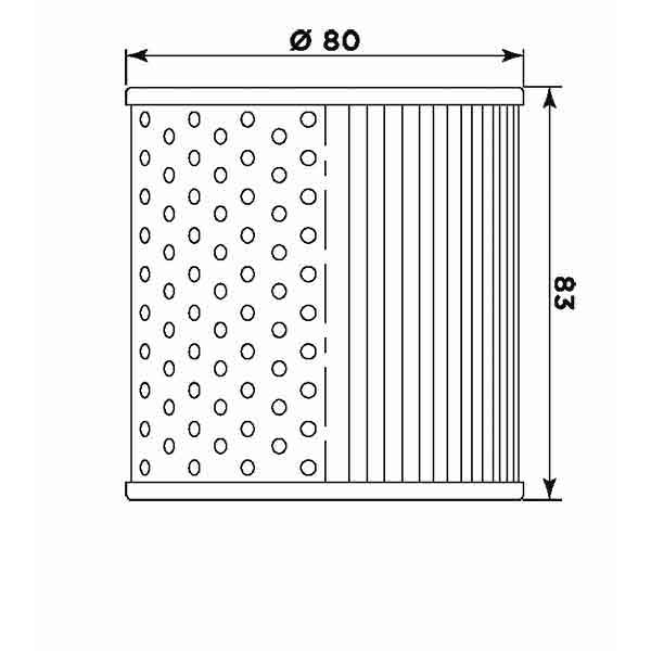 Olejový filter MIW K2001 (alt. HF126)