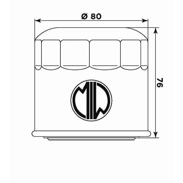 MIW Olejový filtr S3007 (alt. HF134)