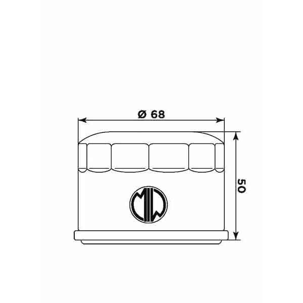 Olejový filter MIW Y4016 (alt. HF985)