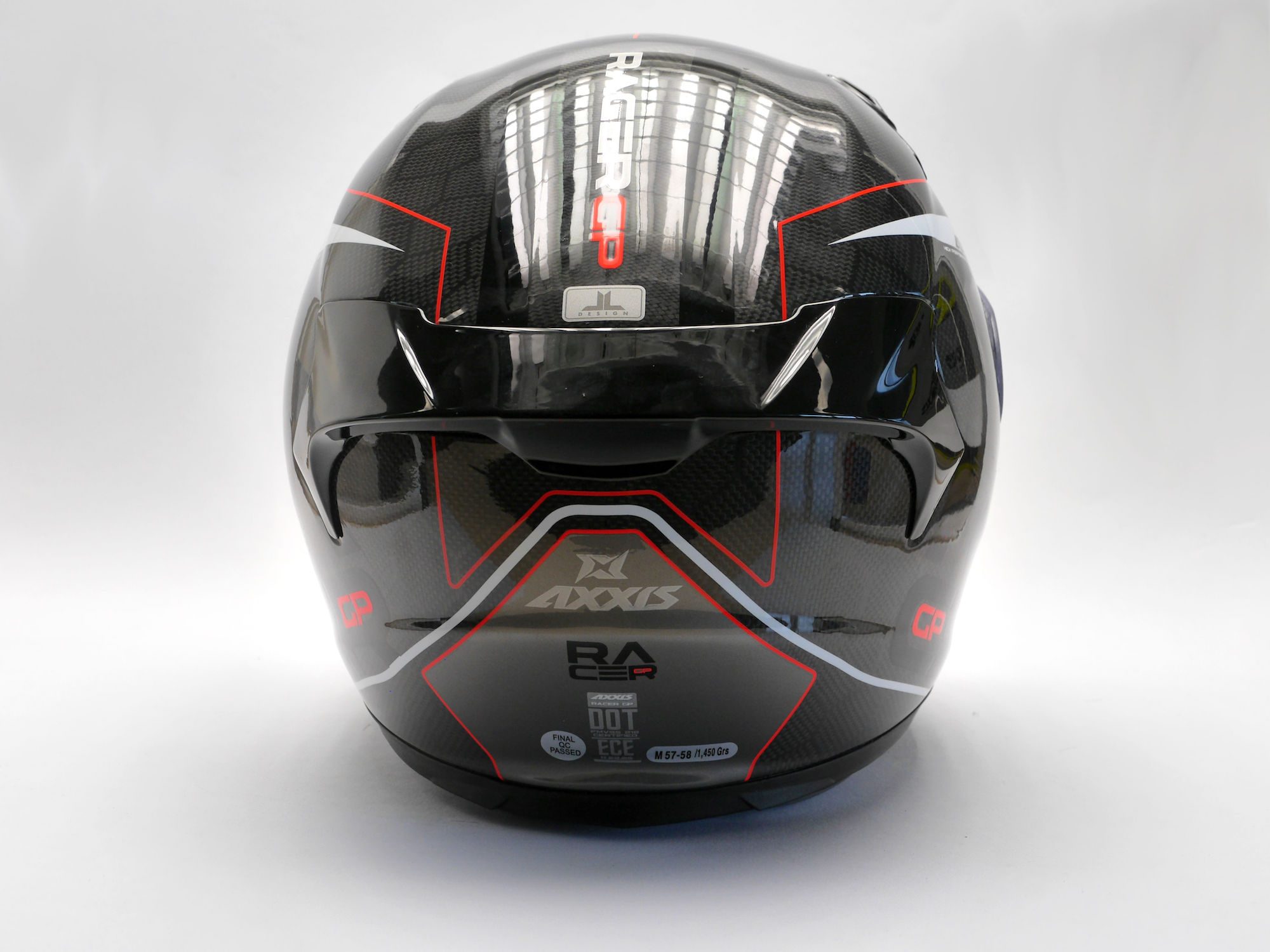 Casca integrala AXXIS RACER GP CARBON SV spike a0 gloss pearl white XXL [9]