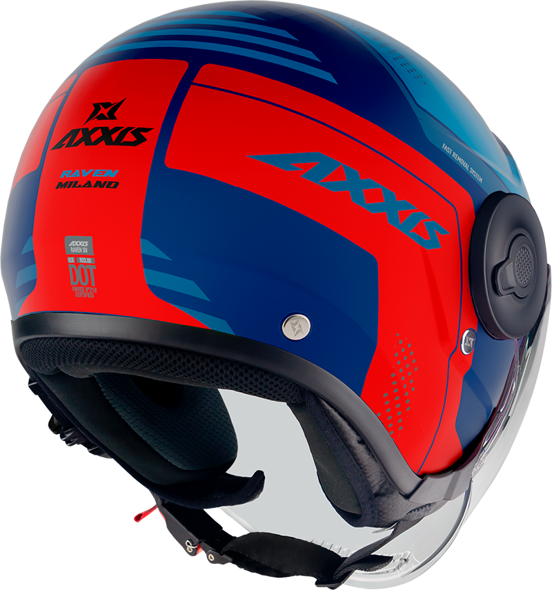 JET helmet AXXIS RAVEN SV ABS milano matt blue red L [3]