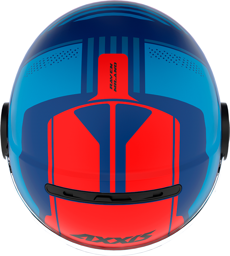 JET helmet AXXIS RAVEN SV ABS milano matt blue red L [2]