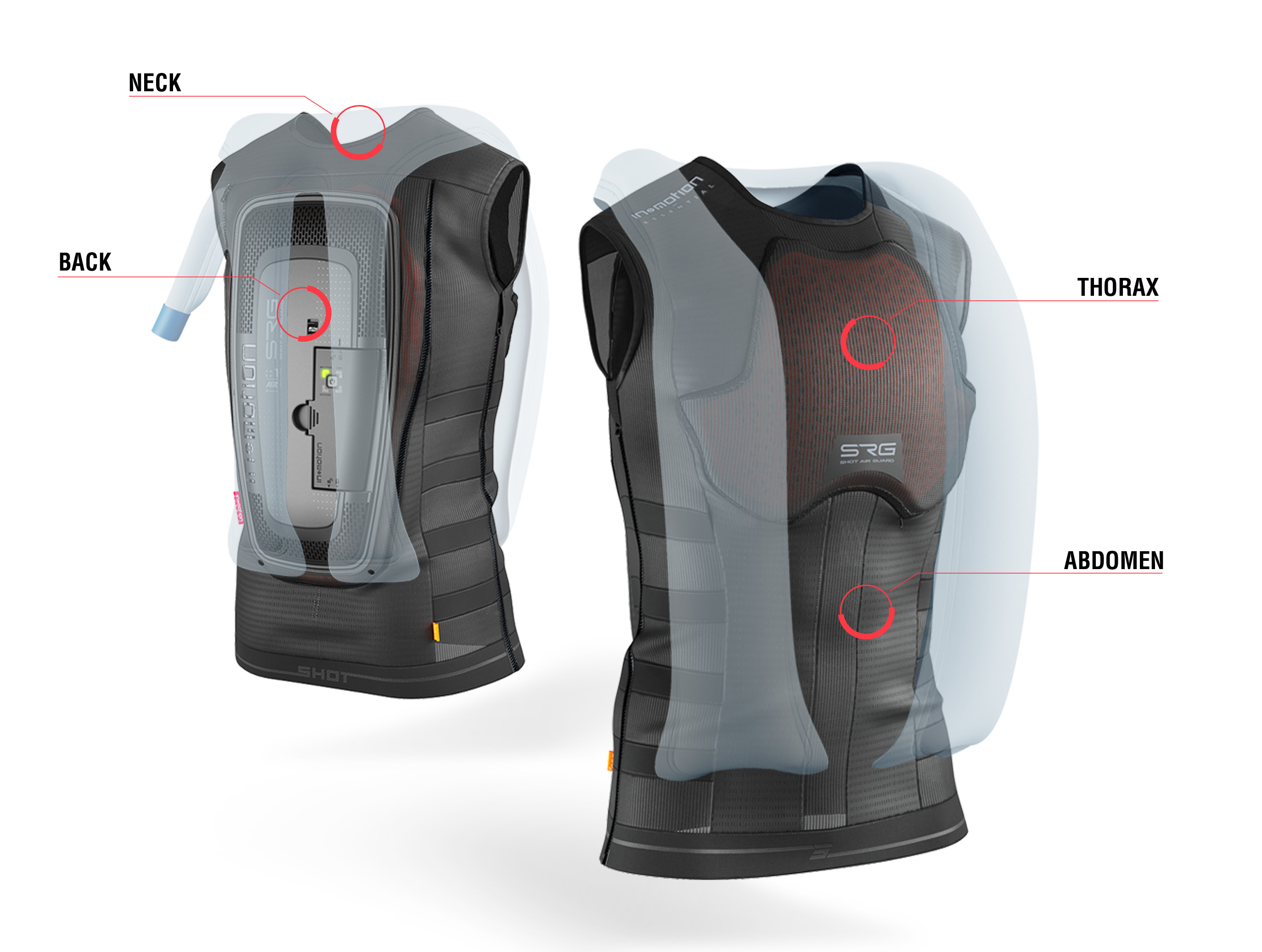 Airbag vest SRG SHOT AIR GUARD SRG-1 Negru XS [4]