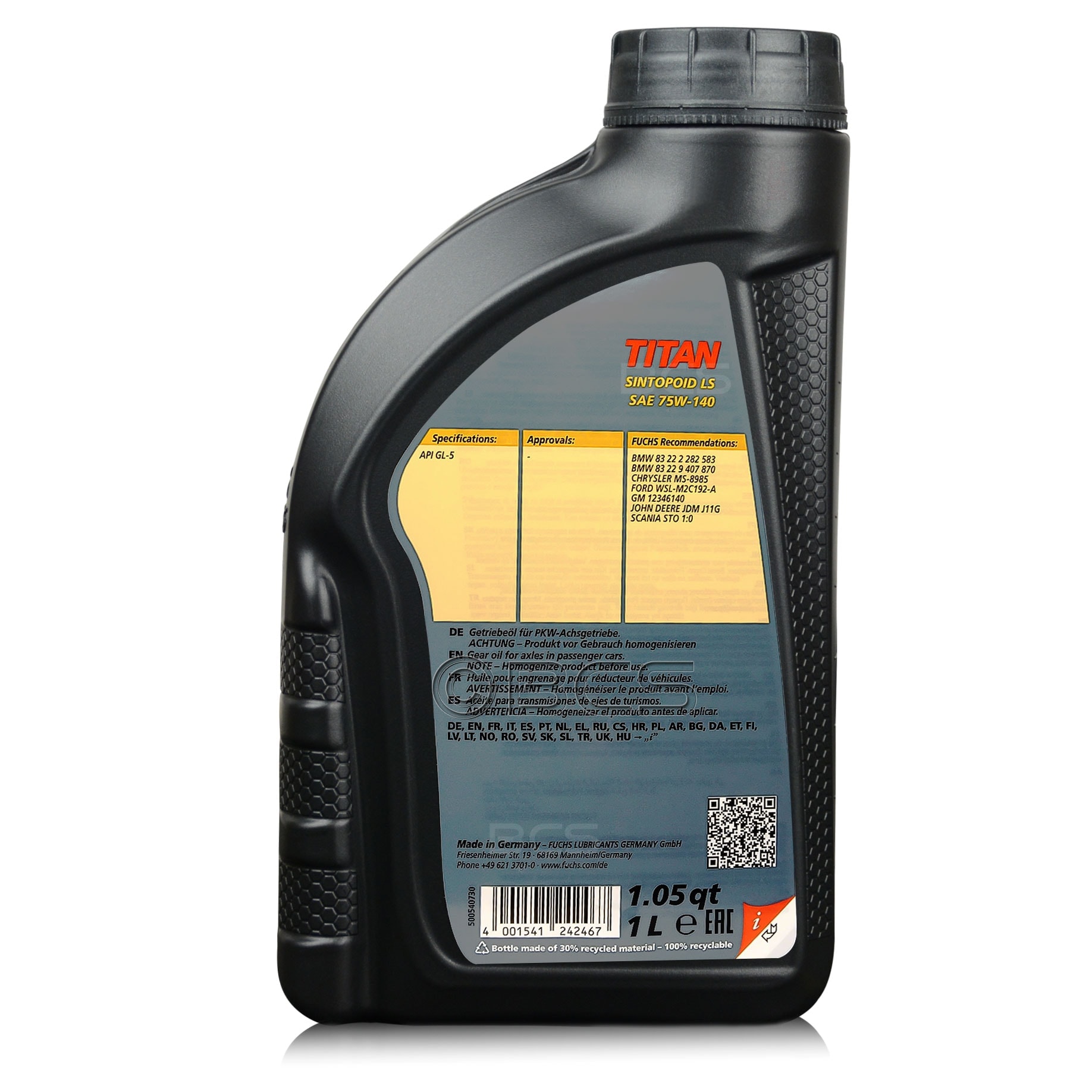 Ulei de transmisie SILKOLENE TITAN SINTOPOID LS SAE 75W-140 1 l [1]