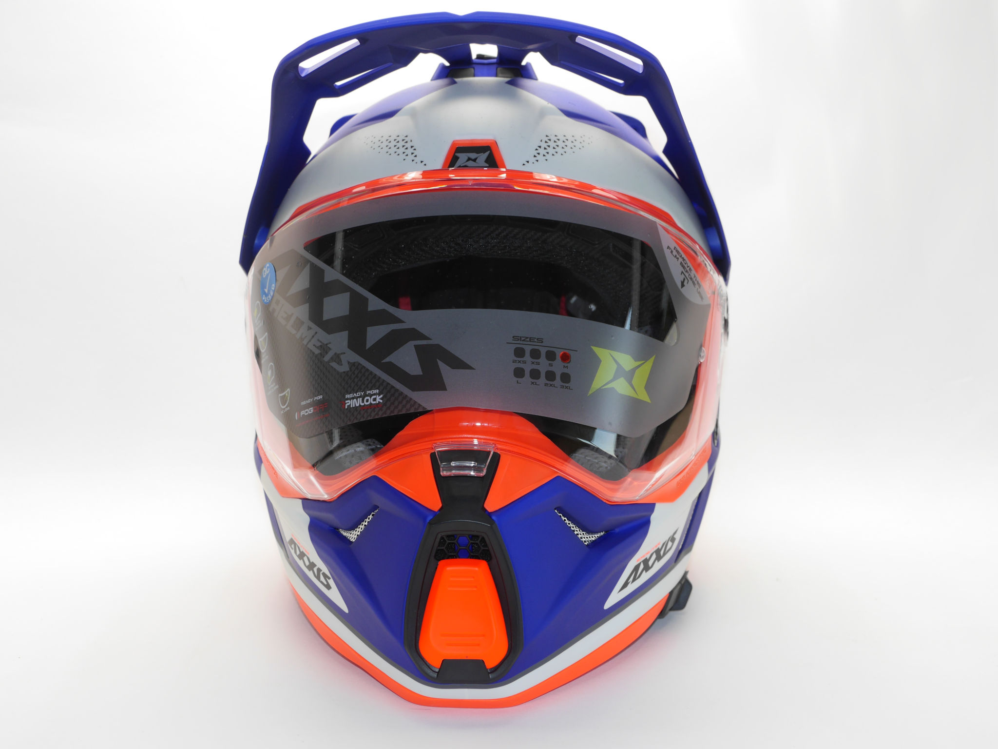 Dualsport helmet AXXIS WOLF DS roadrunner c7 matt blue L [3]