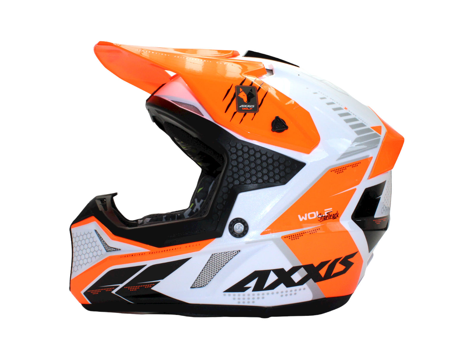 MX helmet AXXIS WOLF ABS star track a4 gloss fluor orange M [6]